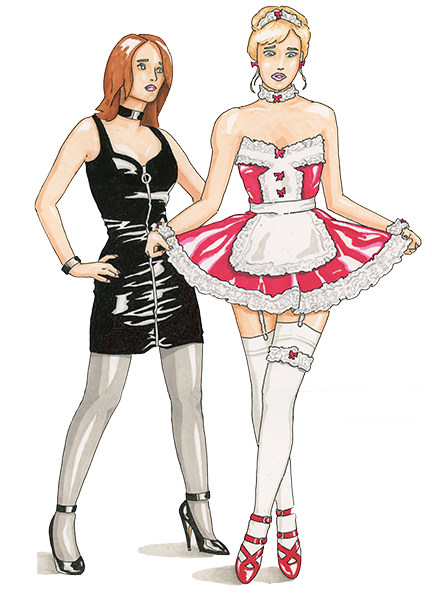 Sissy maid hentai art