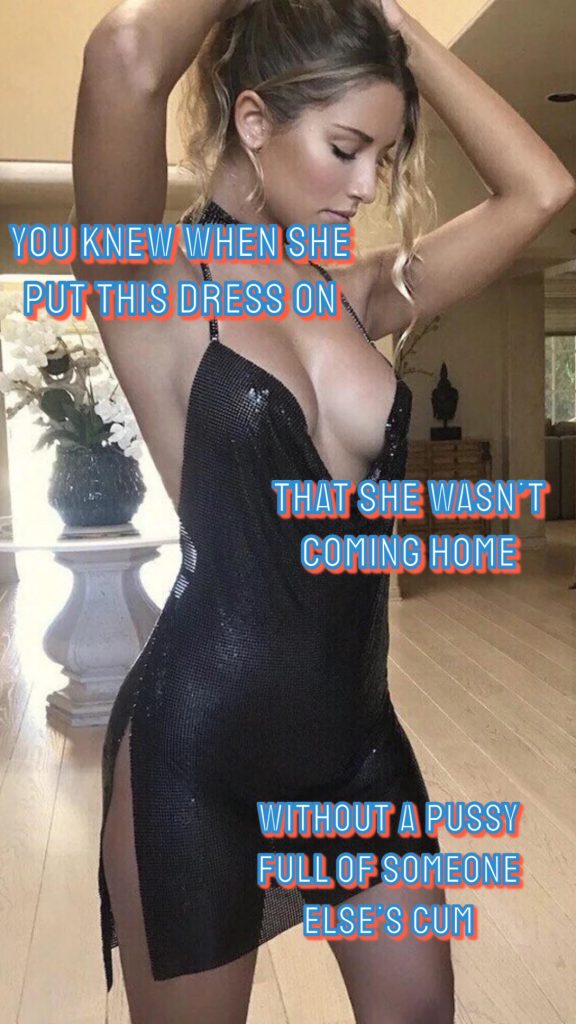 Cuckold hotwife night out captions 