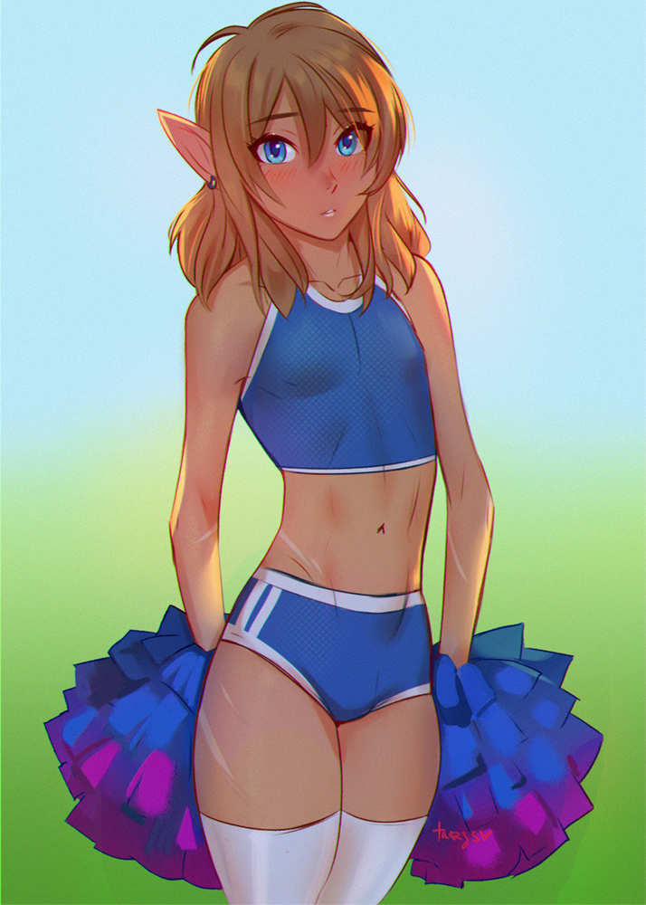 Femboy link cheerleader 