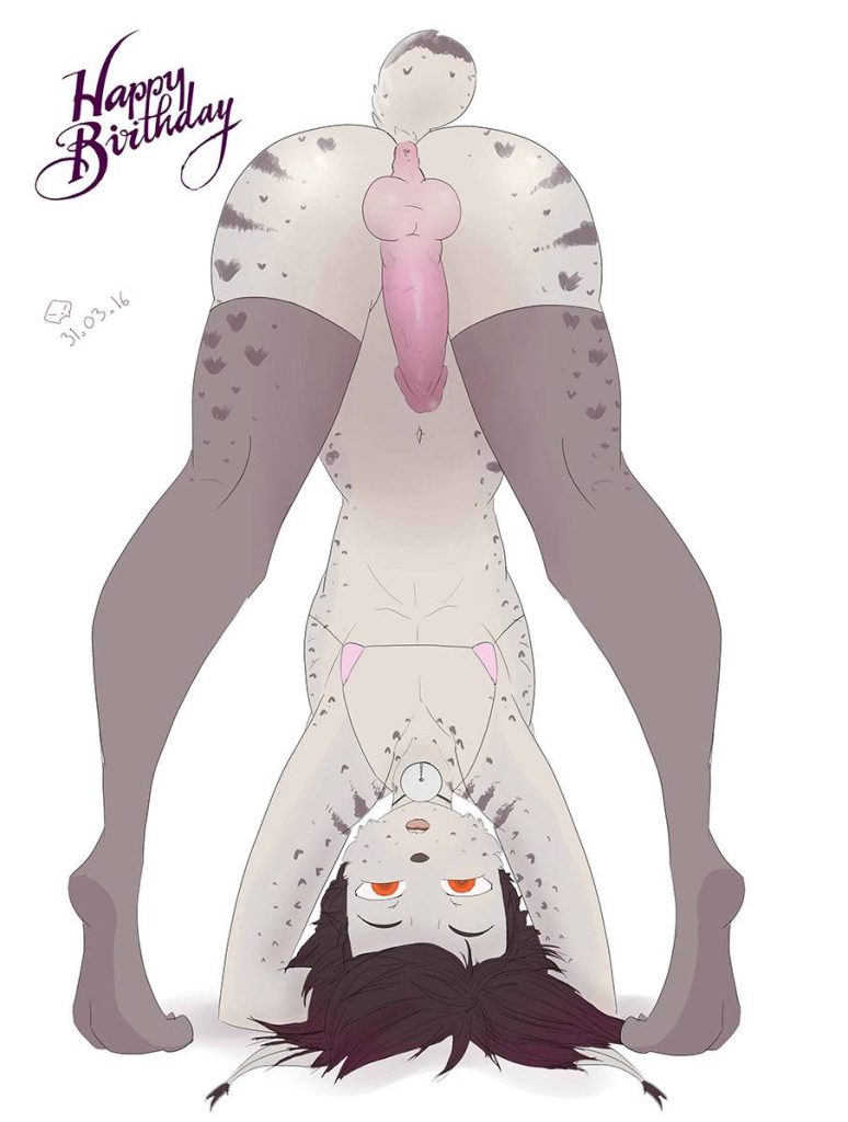 Furry femboy with cute small dick