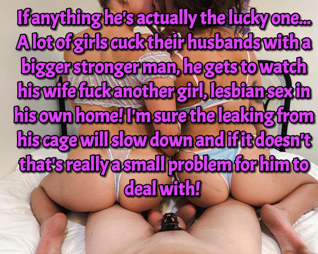 Cuckold chastity captions